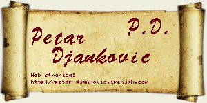 Petar Đanković vizit kartica